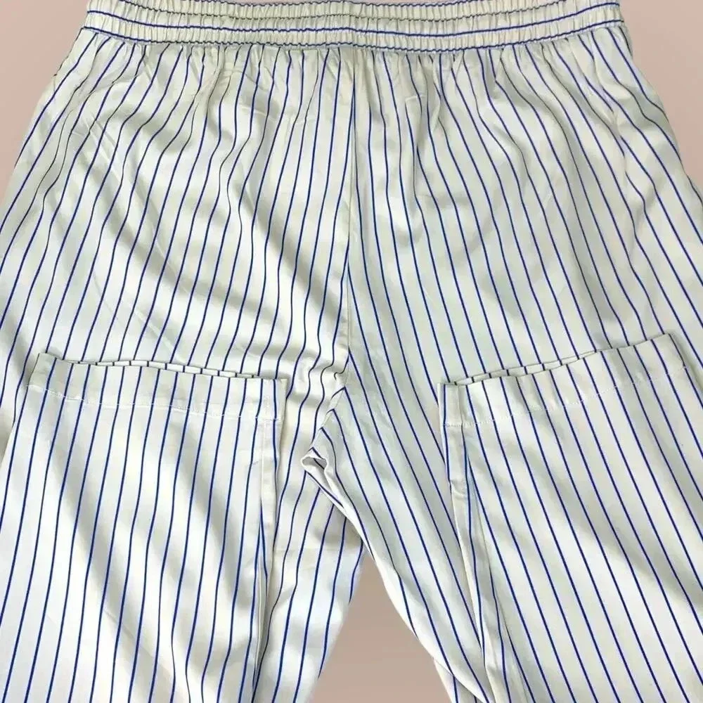 Torrid New Tapered Lightweight Lounge Pants Stretchy 2X Blue White Stripes - Picture 7 of 16